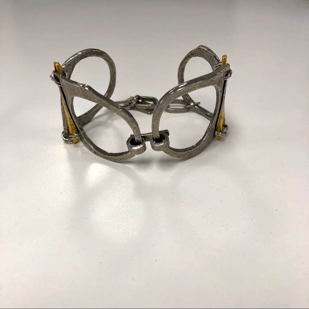 🆕925 Sterling silver and gold plated bracelet
